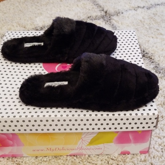 New Aerosoles Black Slippers S (5-6) - Picture 4 of 8